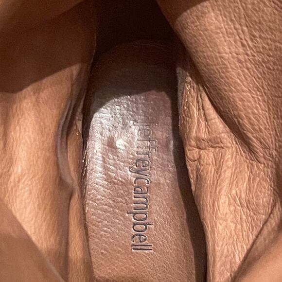 Jeffrey Campbell Dagget Black Western Boots 9 | Washed Leather, Embroidered $325 - Picture 9 of 13